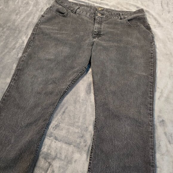Riders by Lee Jeans Womens 20W Gray Bootcut Jeans Plus Size Stretch Denim Y2K - Picture 3 of 15